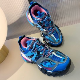 Balenciaga Triples New Blue Thick Soles Sneakers For Men And Women 