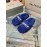 Balenciaga Winter Wool Slippers For Women Blue