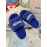 Balenciaga Winter Wool Slippers For Women Blue