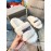 Balenciaga Winter Wool Slippers For Women White