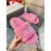 Balenciaga Winter Wool Slippers For Women Pink