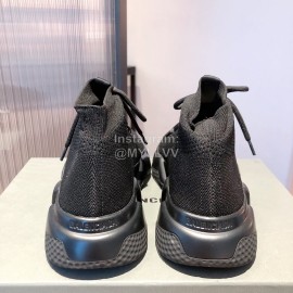 Balenciaga Fashion Black Lace Up Socks Shoes For Men And Women 