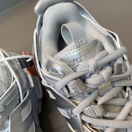 Balenciaga Track3.0 Lace Up Sneakers For Men And Women Silver