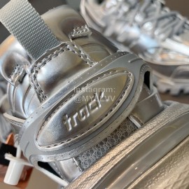 Balenciaga Track3.0 Lace Up Sneakers For Men And Women Silver