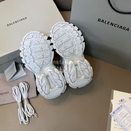 Balenciaga Track3.0 Lace Up Sneakers For Men And Women Silver