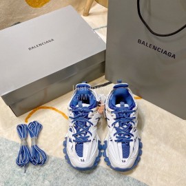 Balenciaga Track3.0 Lace Up Sneakers For Men And Women Blue