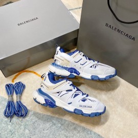 Balenciaga Track3.0 Lace Up Sneakers For Men And Women Blue
