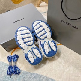 Balenciaga Track3.0 Lace Up Sneakers For Men And Women Blue