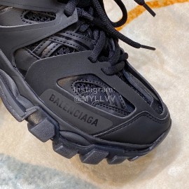 Balenciaga Track3.0 Lace Up Sneakers Black For Men And Women