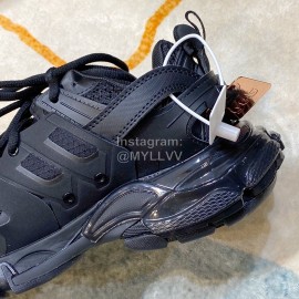 Balenciaga Track3.0 Lace Up Sneakers Black For Men And Women