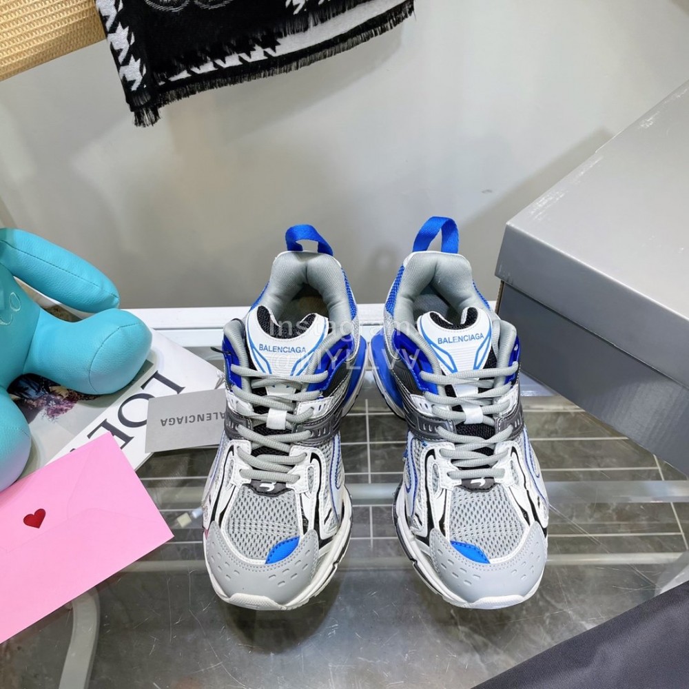 Balenciaga X Pander 6.0 Retro Spring Shoes For Men And Women Blue