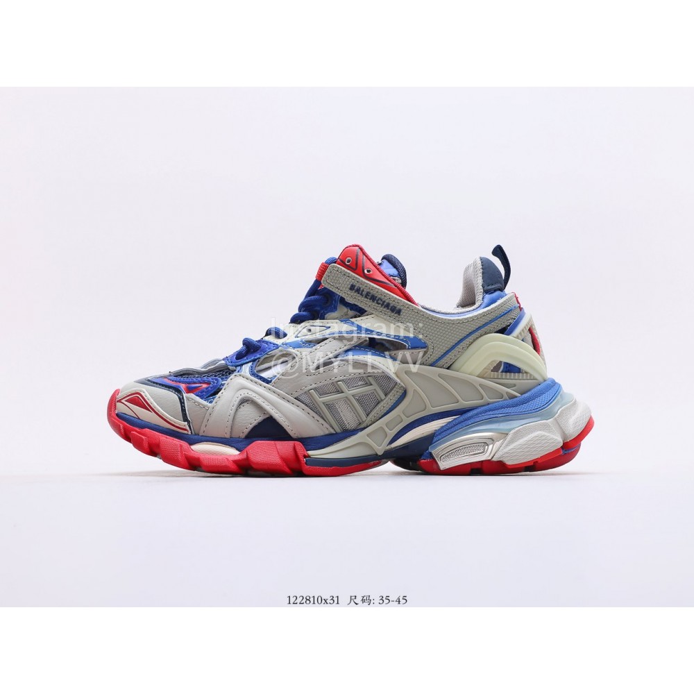 Balenciaga Fashion Lace Up Sneakers Gray For Men And Women