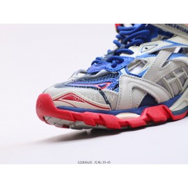 Balenciaga Fashion Lace Up Sneakers Gray For Men And Women