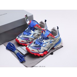 Balenciaga Fashion Lace Up Sneakers Gray For Men And Women