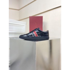 Bally New Calfskin Webbing Casual Sneakers For Men Black