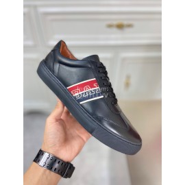 Bally New Calfskin Webbing Casual Sneakers For Men Black