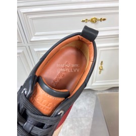 Bally Fashion Calfskin Webbing Casual Sneakers For Men Black