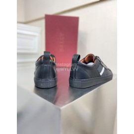 Bally Fashion Calfskin Webbing Black Casual Sneakers For Men 