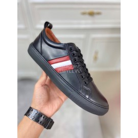 Bally Fashion Calfskin Black Casual Sneakers For Men 