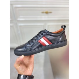 Bally Fashion Calfskin Black Casual Sneakers For Men 