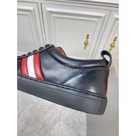 Bally Fashion Calfskin Black Casual Sneakers For Men 