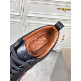 Bally Fashion Calfskin Black Casual Sneakers For Men 