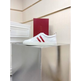 Bally Fashion Calfskin White Casual Sneakers For Men 