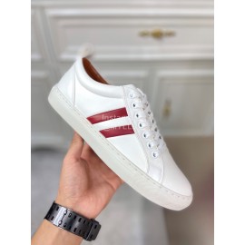 Bally Fashion Calfskin White Casual Sneakers For Men 