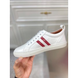 Bally Fashion Calfskin White Casual Sneakers For Men 