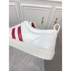 Bally Fashion Calfskin White Casual Sneakers For Men 