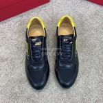 Bally New Calfskin Mesh Black Casual Sneakers For Men 