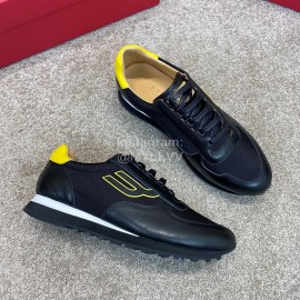 Bally New Calfskin Mesh Black Casual Sneakers For Men 