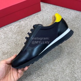 Bally New Calfskin Mesh Black Casual Sneakers For Men 