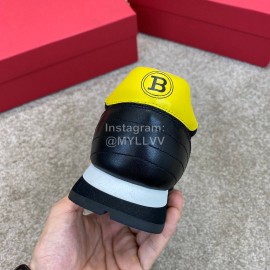 Bally New Calfskin Mesh Black Casual Sneakers For Men 