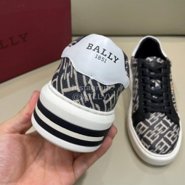 Bally New Cowhide Casual Sneakers For Men Black