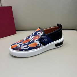 Bally New Printed Cowhide Casual Sneakers For Men Brown