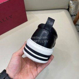 Bally New Printed Cowhide Casual Sneakers For Men Black