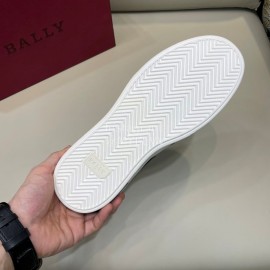 Bally New Printed Cowhide Casual Sneakers For Men Black