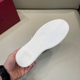 Bally New Printed Cowhide Casual Sneakers For Men Coffee