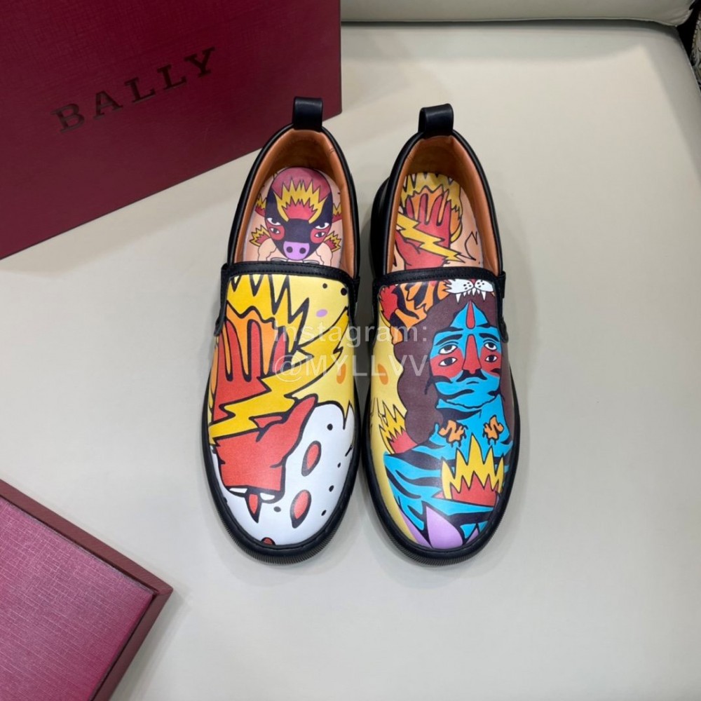 Bally New Printed Cowhide Casual Sneakers For Men 