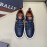 Bally Light Cowhide Lace Up Casual Sneakers For Men Navy
