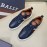 Bally Light Cowhide Lace Up Casual Sneakers For Men Navy