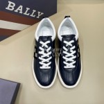 Bally Fashion Plaid Cowhide Lace Up Casual Sneakers For Men 