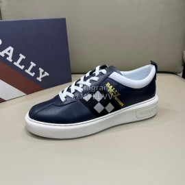 Bally Fashion Plaid Cowhide Lace Up Casual Sneakers For Men 