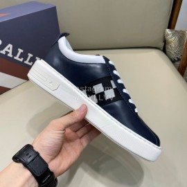 Bally Fashion Plaid Cowhide Lace Up Casual Sneakers For Men 
