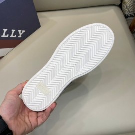 Bally Fashion Plaid Cowhide Lace Up Casual Sneakers For Men 