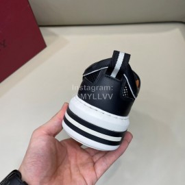 Bally Light Cowhide Mesh Lace Up Casual Sneakers For Men Black