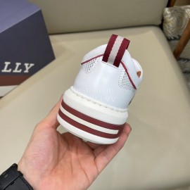 Bally Light Cowhide Mesh Lace Up Casual Sneakers For Men 