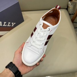 Bally Light Cowhide Mesh Lace Up Casual Sneakers For Men 