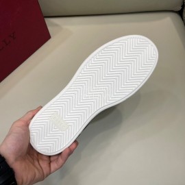 Bally Black Cowhide Lace Up Casual Sneakers For Men 